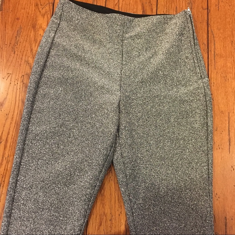DIVIDED HIGH WAIST BLACK SILVER LEGGING 10